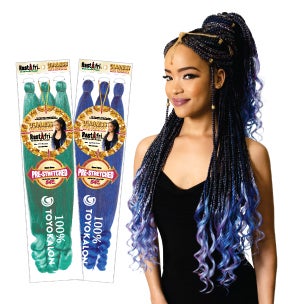 RastAfri Goddess Curl Braid 40 Pre-Stretched Braiding Hair