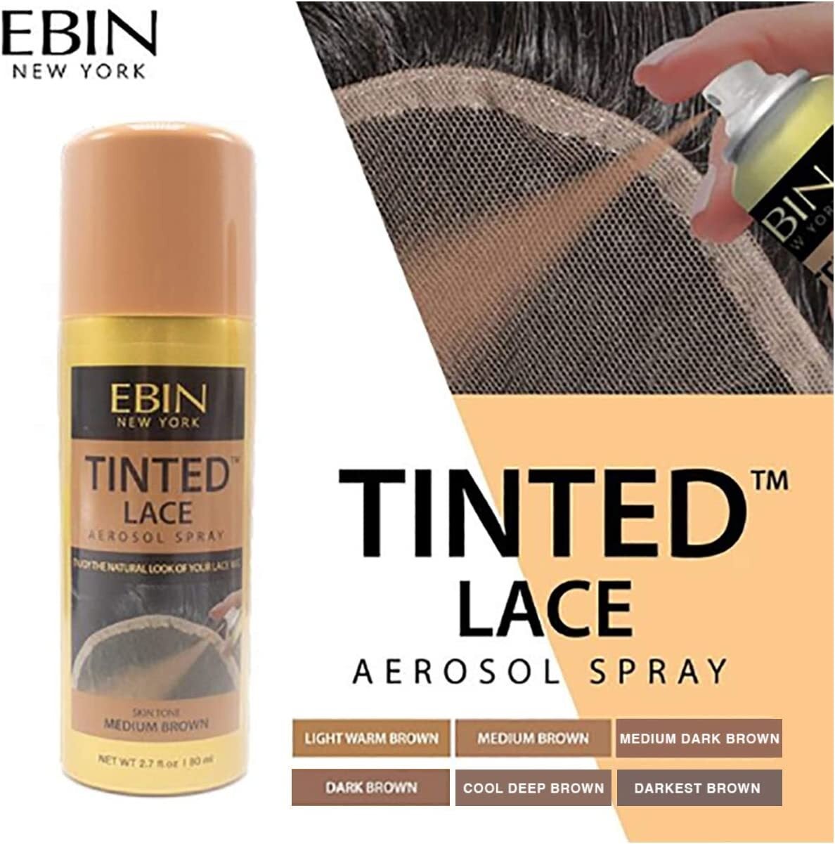 EBIN LACE TINT SPRAY + CELIE HAIR INSTALL